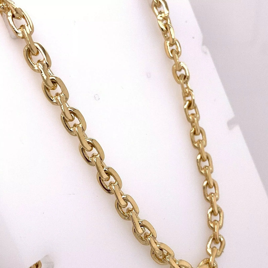 14k Yellow Gold Fancy Link Chain Necklace, 53.7gm, 24", S108133