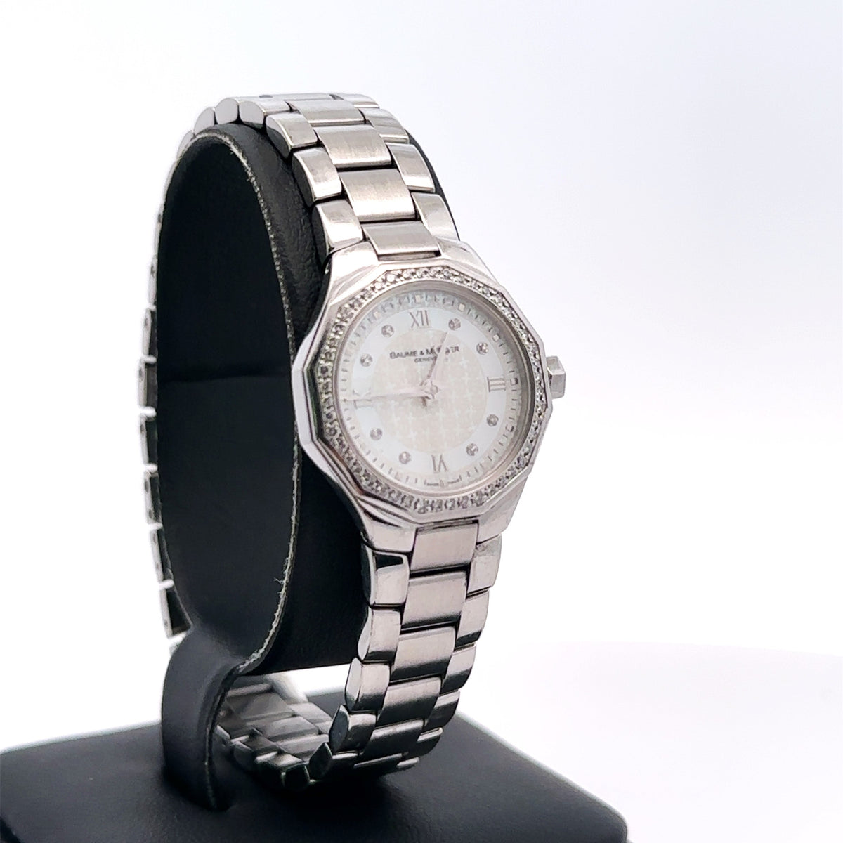 Baume And Mercier Riviera 28mm, Stainless Steel & Diamond Pre owned Watch; philadelphia