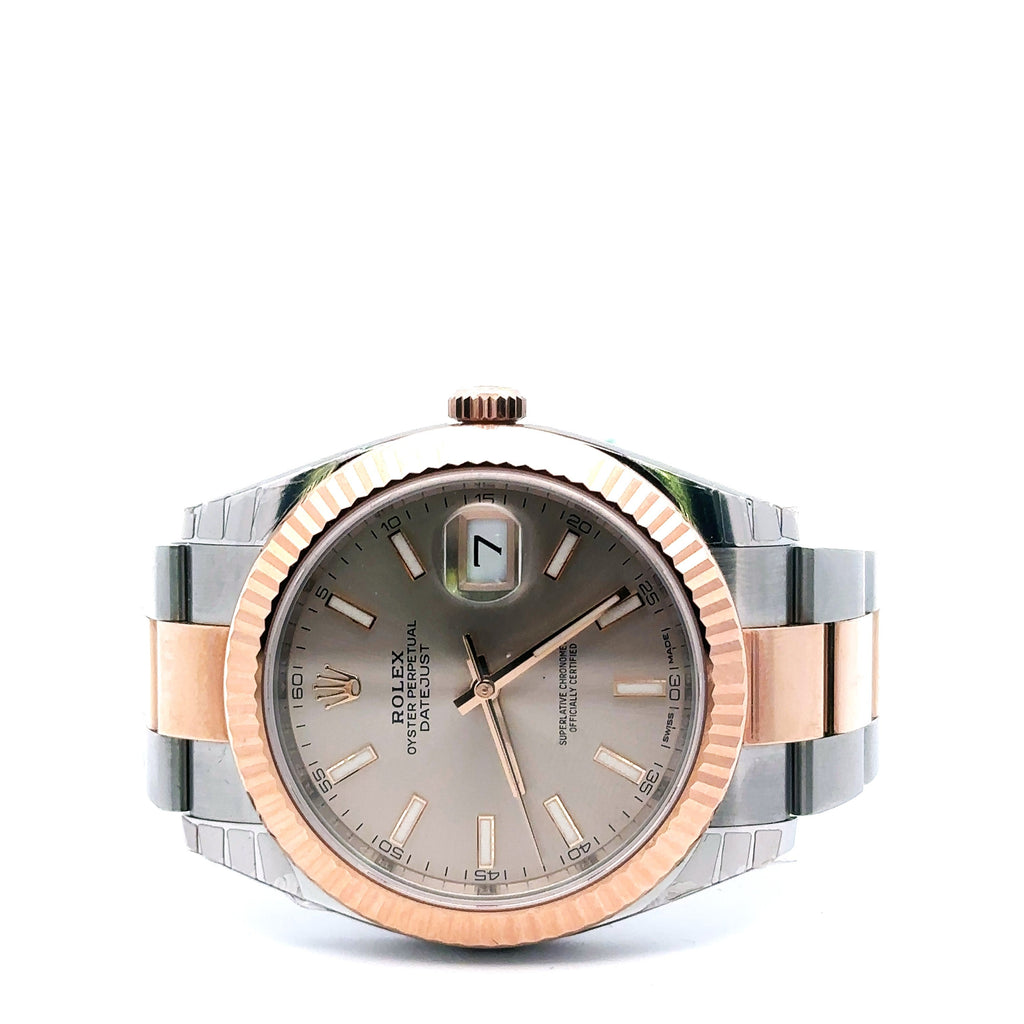 Pre-Owned Rolex Datejust 41mm 2 Tone 18k Rose Gold Watch 126331 S103368