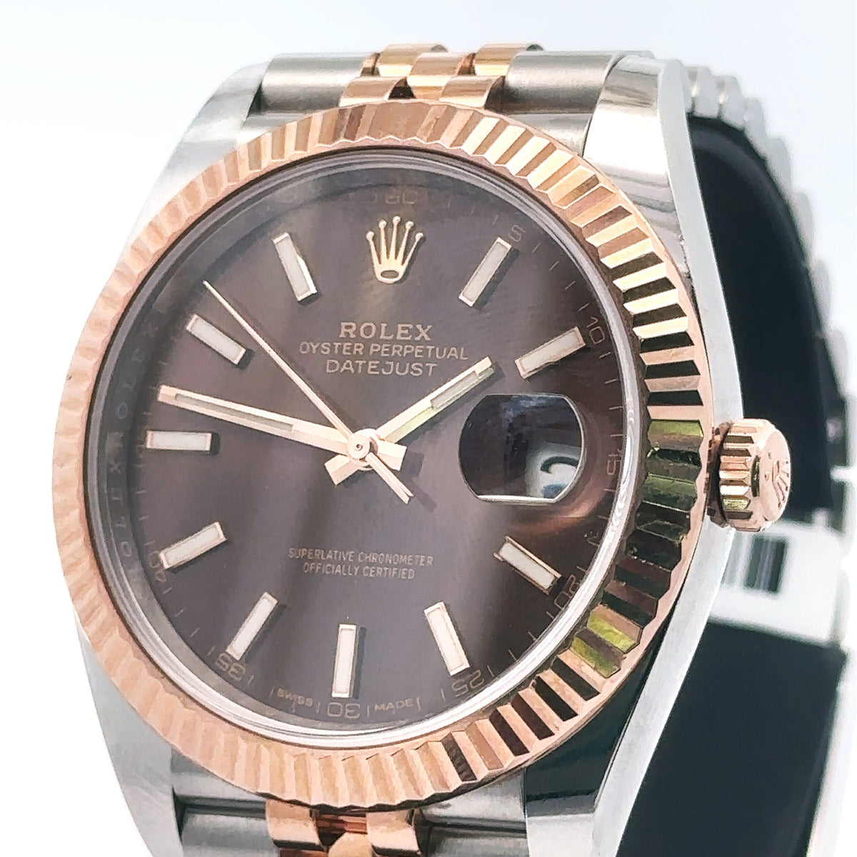 Pre-Owned Rolex Datejust 41mm 2 Tone 18k Rose Gold Watch 126331 S14753