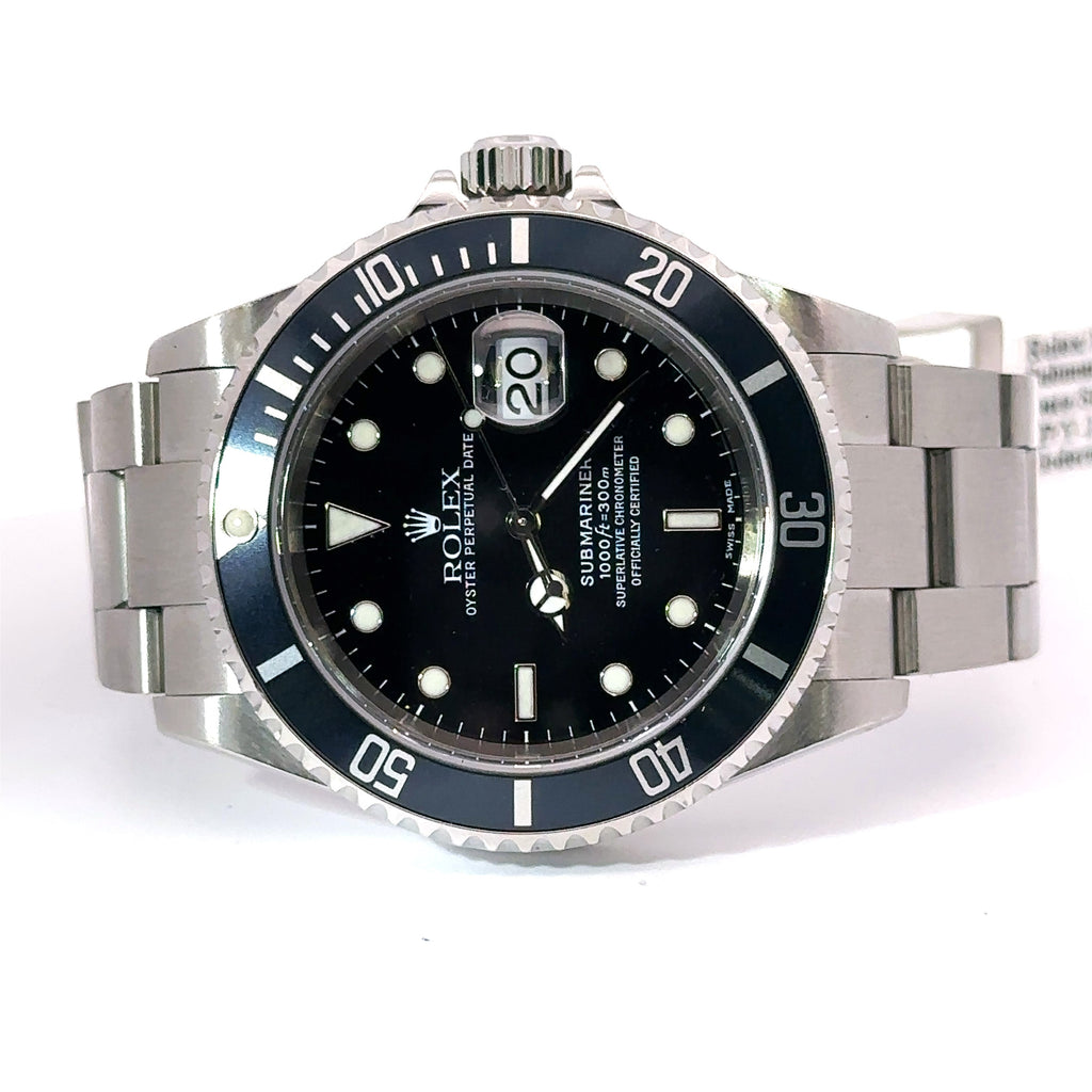 Pre-Owned Rolex Submariner Date 40mm Stainless Steel Watch 16610 S107526