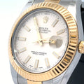 Pre-Owned Rolex Datejust II 41mm 2 tone 18k Yellow Gold Watch 116333, Fluted bezel