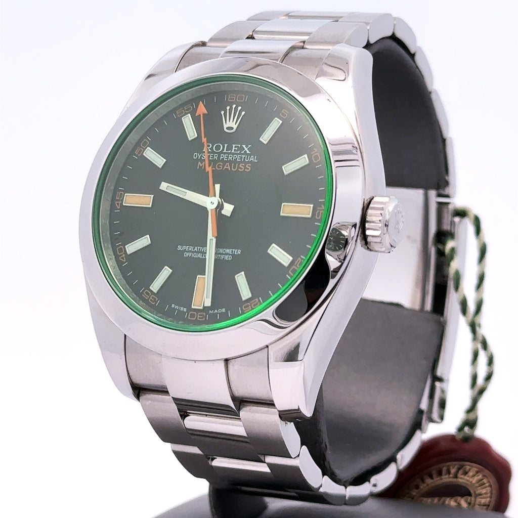 Pre-Owned Rolex Rolex Milgauss Stainless Steel Black Dial, 40mm 116400GV