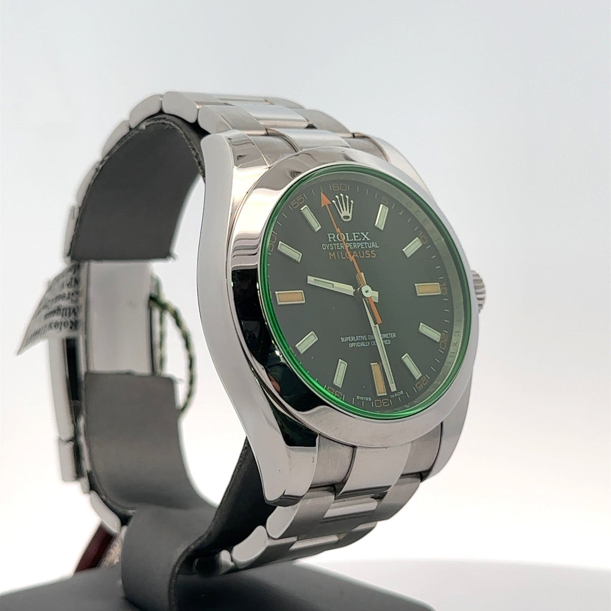 Pre-Owned Rolex Rolex Milgauss Stainless Steel Black Dial, 40mm 116400GV