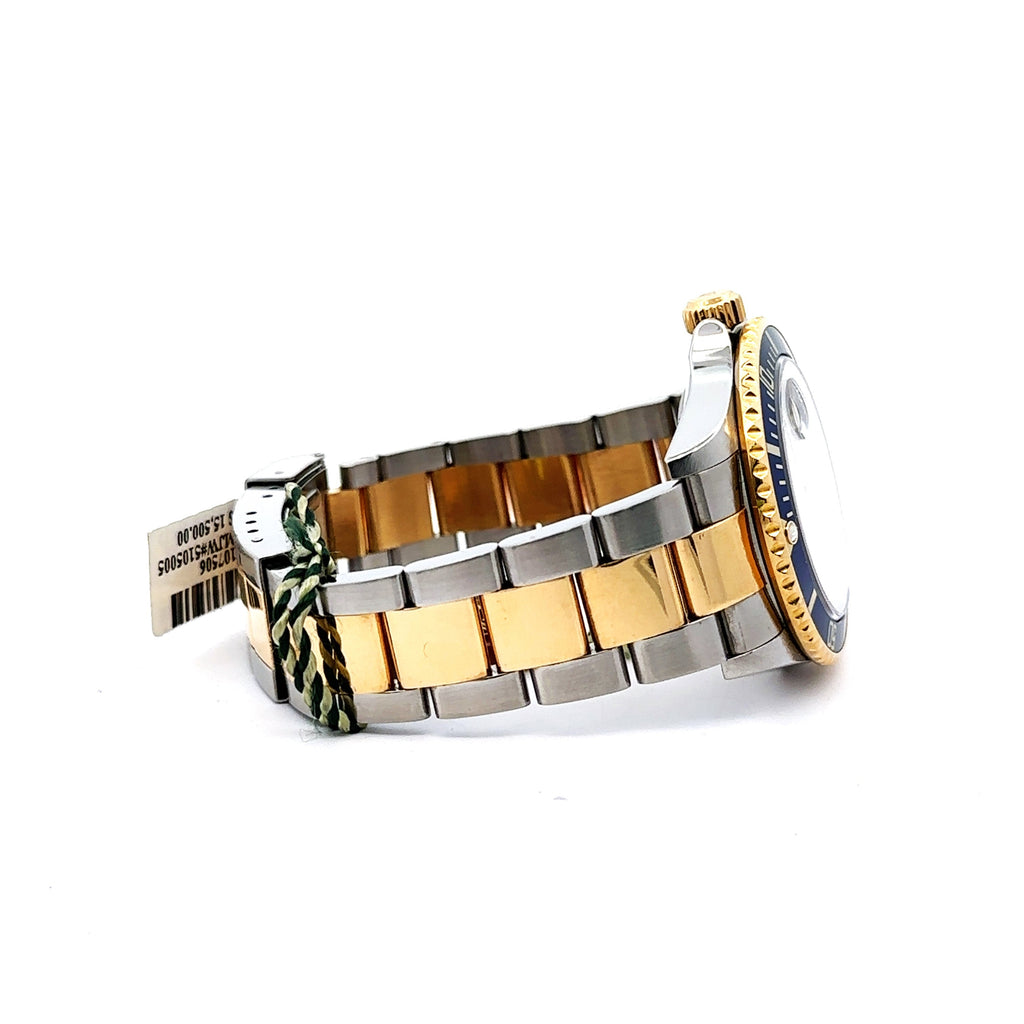 Pre-Owned Rolex Submariner Date 40mm 2 Tone Watch 16613 18k Yellow Gold S107506