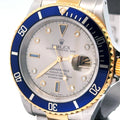Pre-Owned Rolex Submariner Date 40mm 2 Tone Watch 16613 18k Yellow Gold S107506