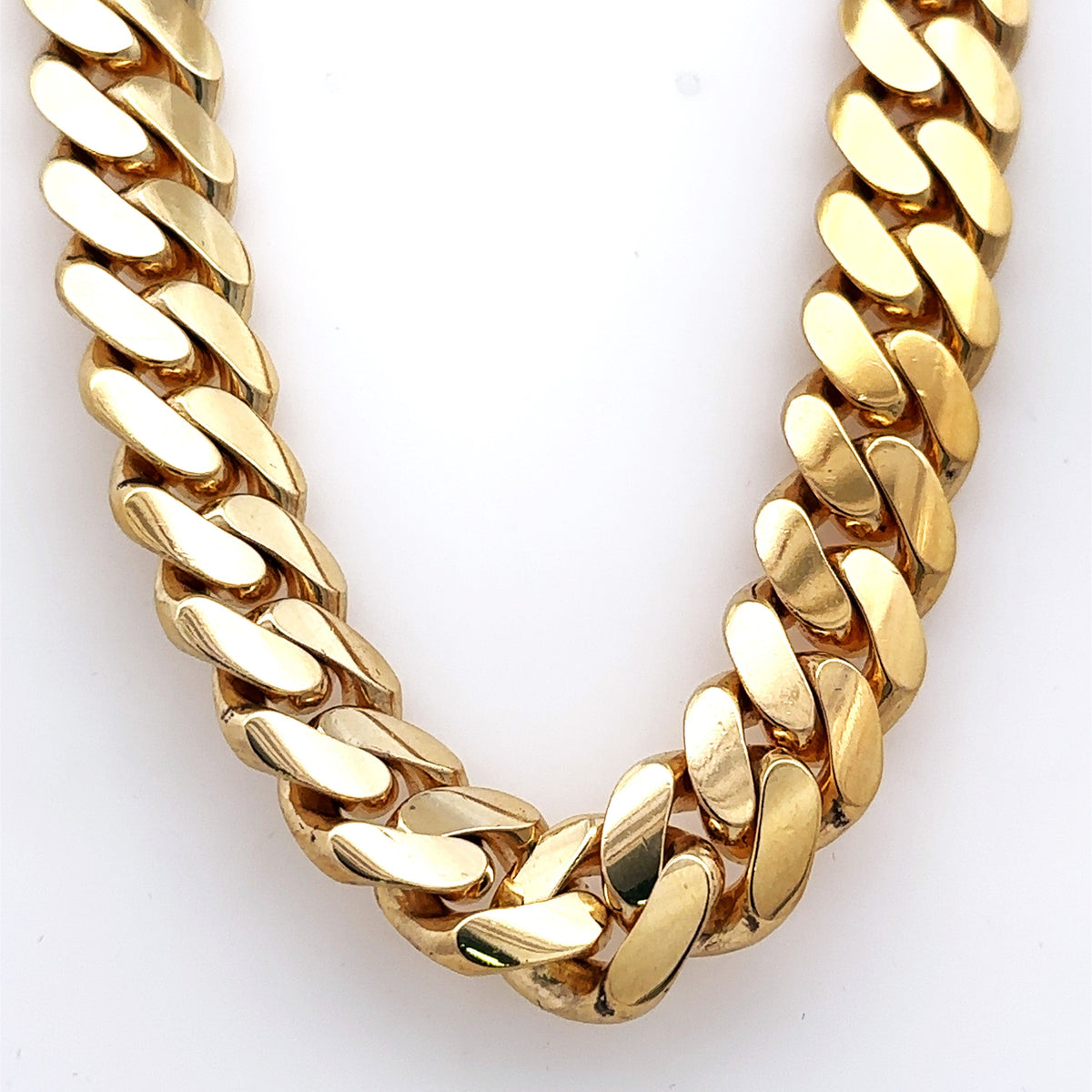 14k Yellow Gold Miami Cuban Men's Chain, 290.7gm, 24", 13mm, S107781