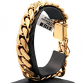 14k Yellow Gold Men's Cuban Link Bracelet,8.5", 142.3g, S107803