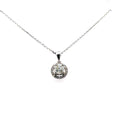 14k White Gold 0.65 Ct Diamond Pendant Necklace, 2.8gm, S107550
