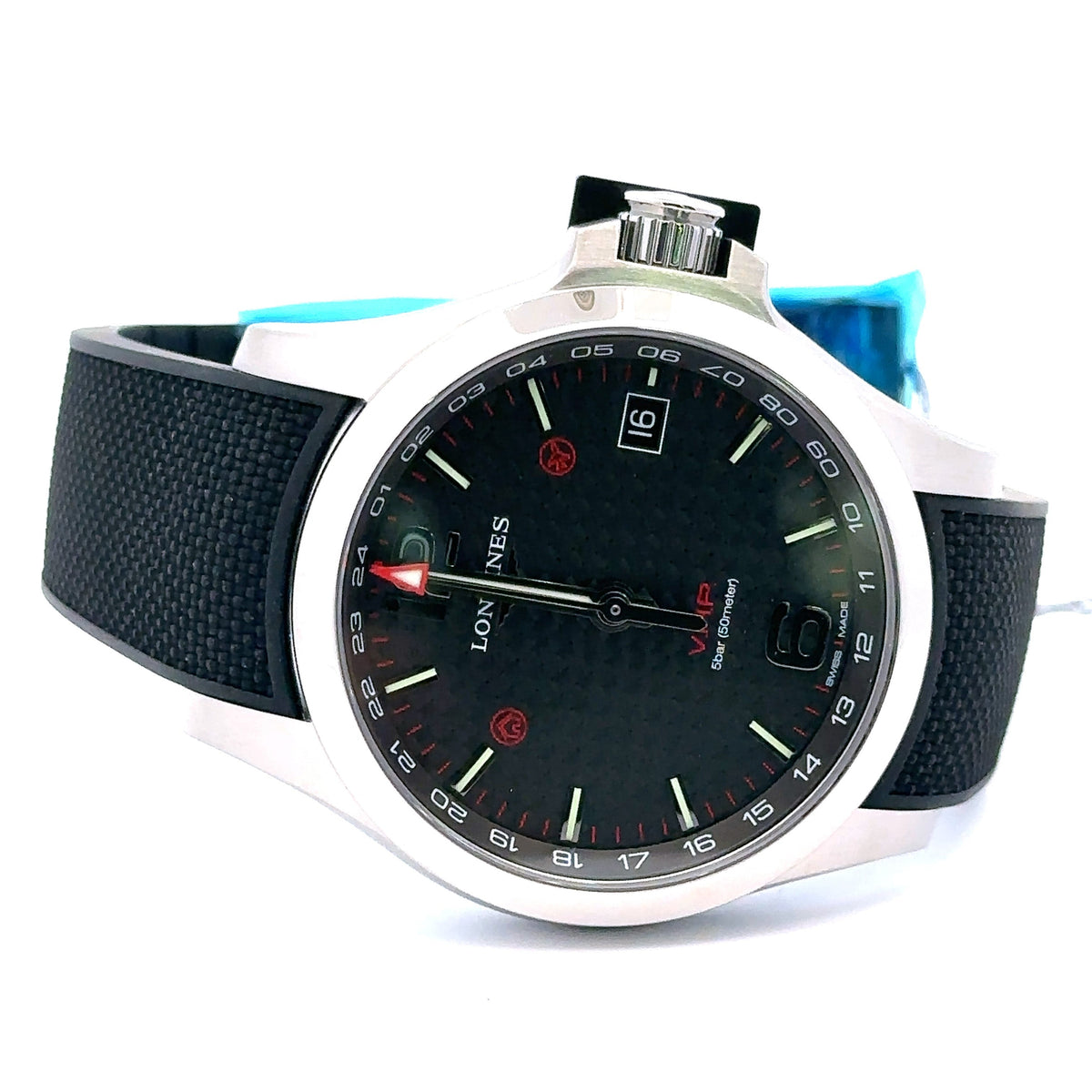 LONGINES V.H.P Conquest Quartz Black Dial 41mm Mens Watch L37184669