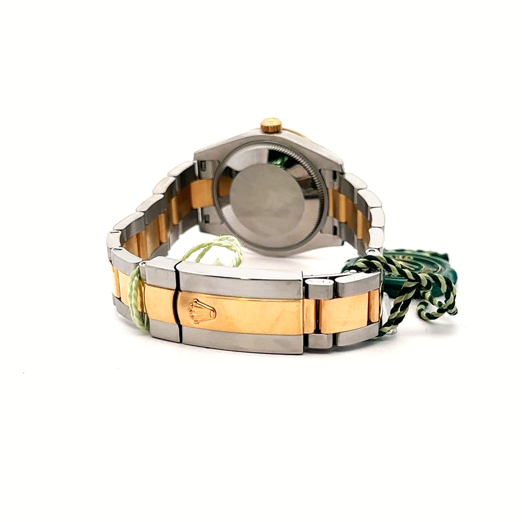 Pre-Owned Rolex Datejust 31mm 2 tone 18k Yellow Gold Watch 178343 diamond bezel