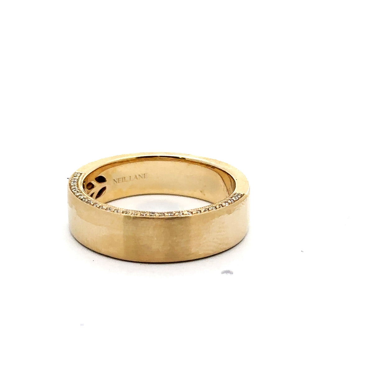 Neil Lane 14K Yellow Gold Diamond Mens Wedding Band 1/5 ct, 8.8G, Size 10