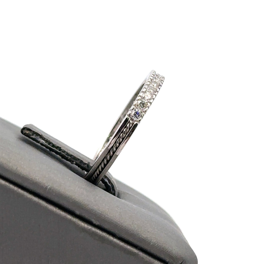 18k White Gold 1.00 CT Diamond Ladies Wedding Band, 3.0G, Size 6.00  S14421