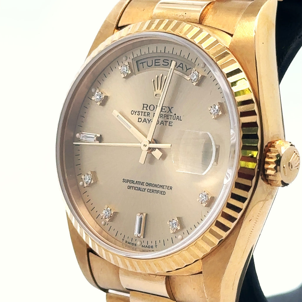 Pre-Owned Rolex Day Date Presidential 36mm 18k Yellow Gold Watch 18238