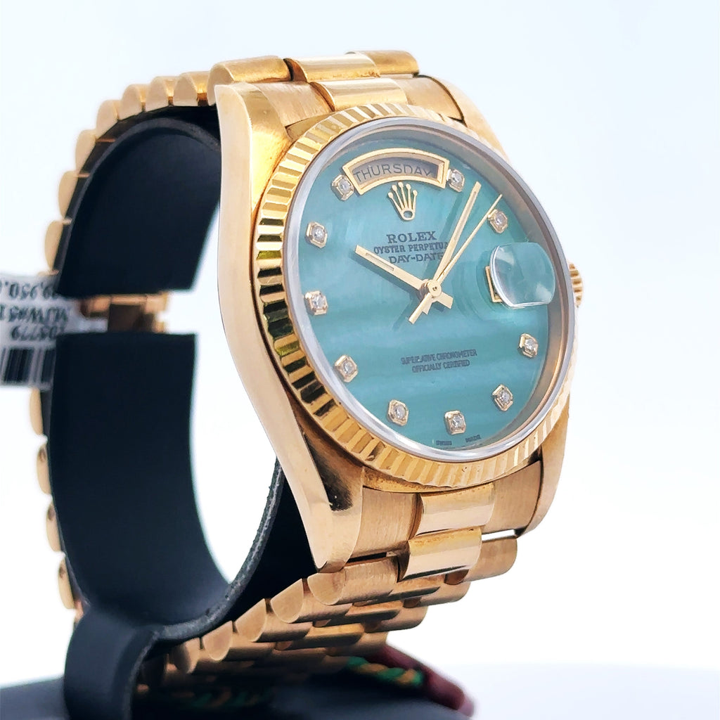 Pre-Owned Rolex Day Date Presidential 36mm 18k Yellow Gold Watch 18238