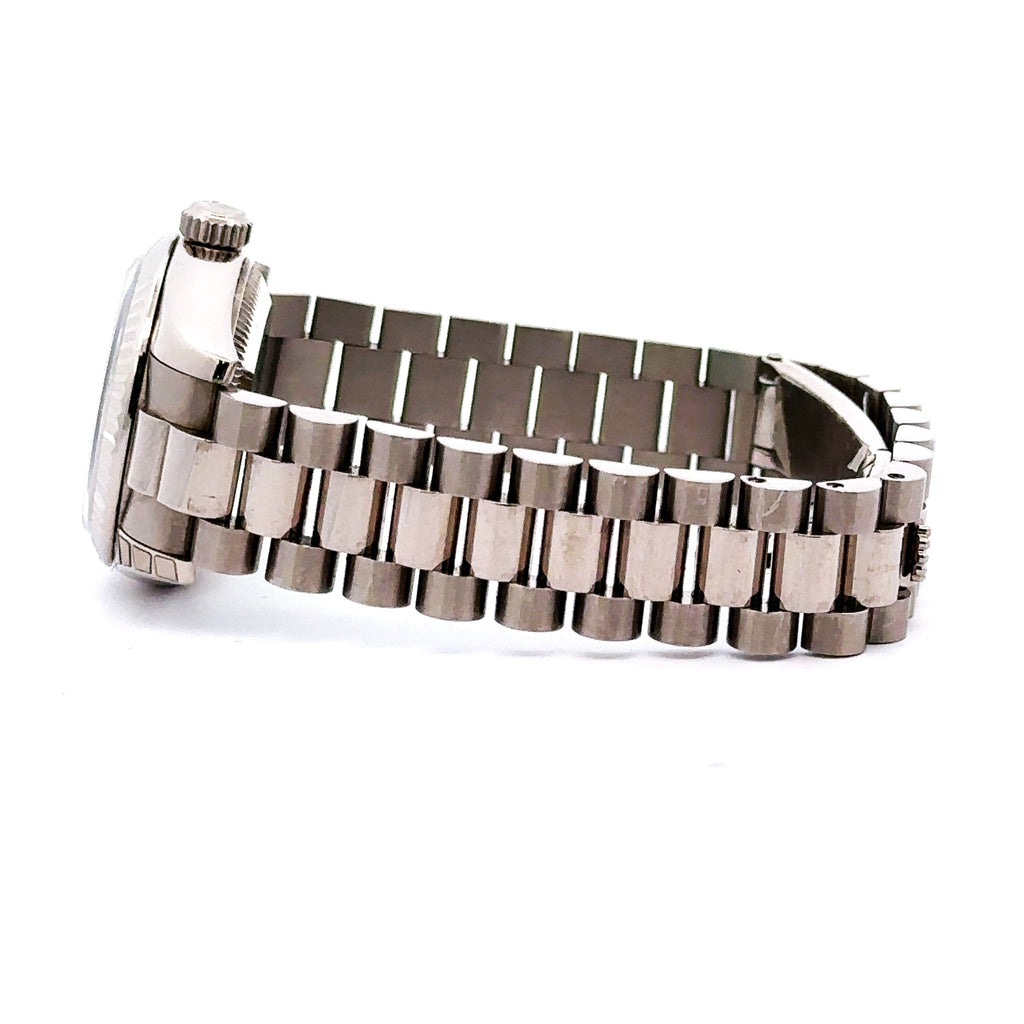 Pre-Owned Rolex Datejust Presidential 26mm 18k white Gold Watch 179179