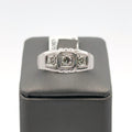 14k White Gold 0.410CT Diamond Men's Wedding Band, 6.6g, Size 10, S107921