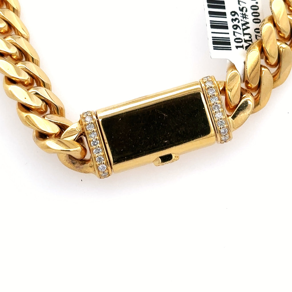 14k Yellow Gold Miami Cuban Men's Chain, 160.0gm, 24", 9mm, S107939