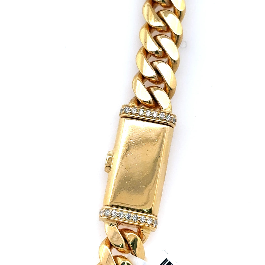 14k Yellow Gold Miami Cuban Men's Chain, 160.0gm, 24", 9mm, S107939