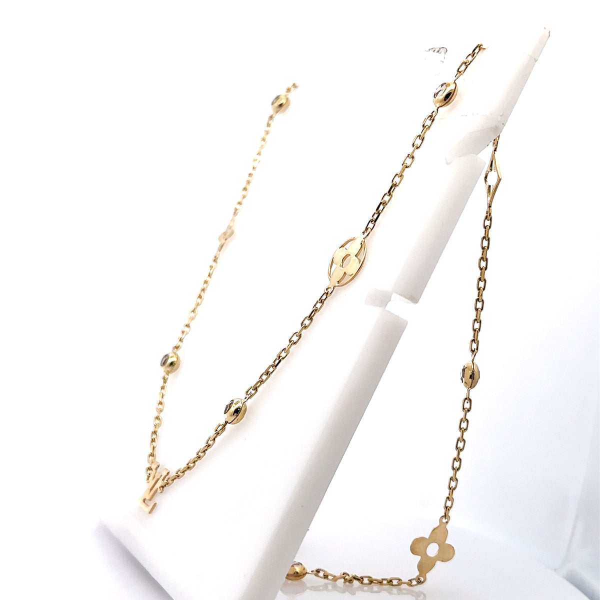 14K Yellow Gold Ladies Designer Logo Style Necklace, 13.3G, 30', S107982