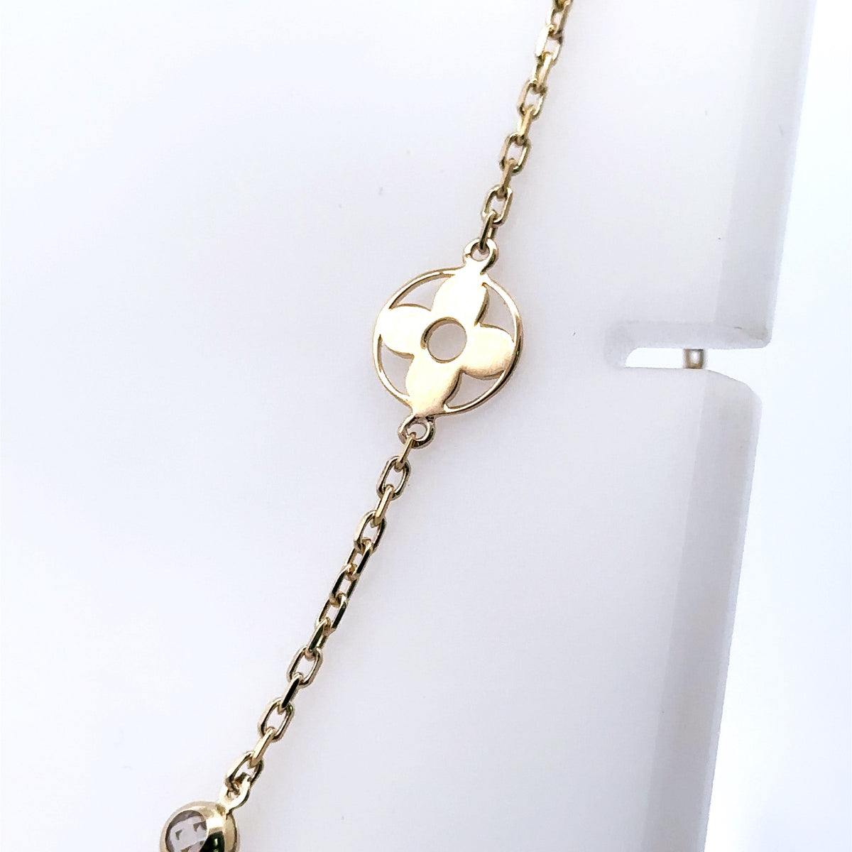 14K Yellow Gold Ladies Designer Logo Style Necklace, 13.3G, 30', S107982