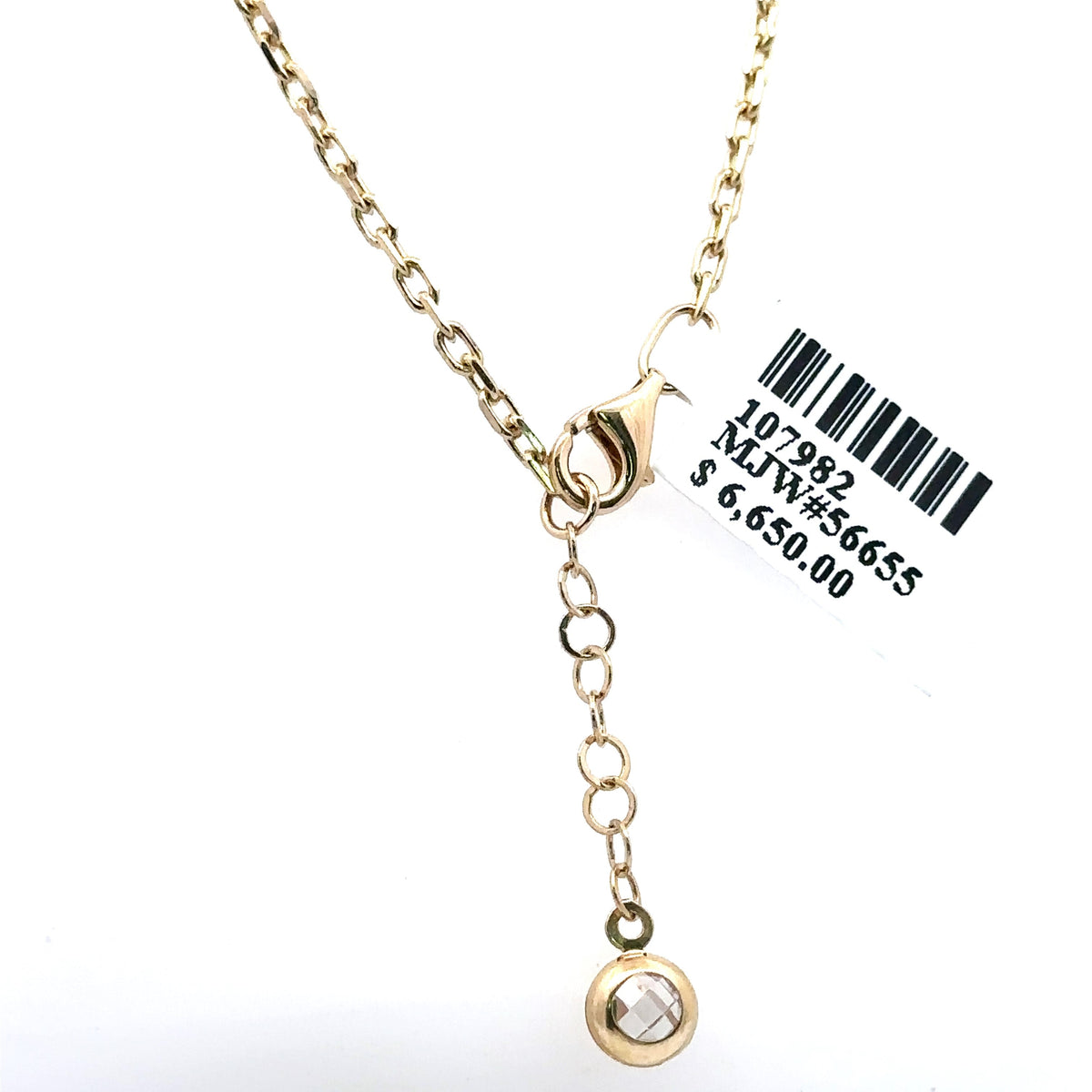 14K Yellow Gold Ladies Designer Logo Style Necklace, 13.3G, 30', S107982