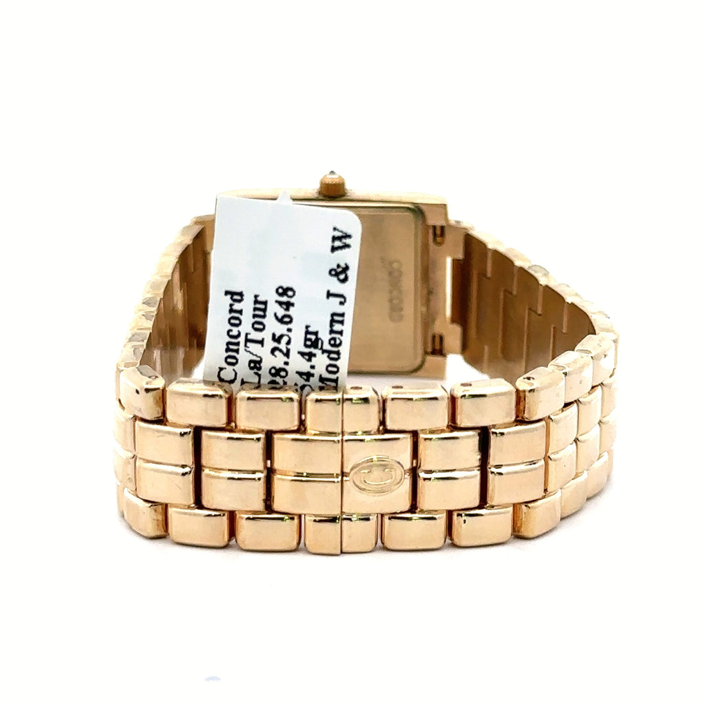 Concord La Tour 28-25-648 Women's Watch, 14k Yellow Gold, 20mm Pre Owned
