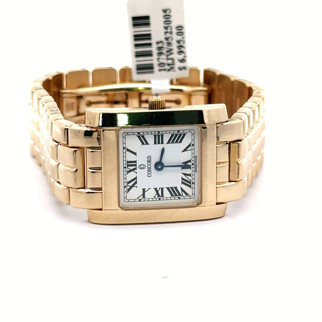Concord La Tour 28-25-648 Women's Watch, 14k Yellow Gold, 20mm Pre Owned