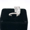 14k White Gold 1.85 CT Diamond Eternity Ladies Wedding Band Size 5.75,  S105862