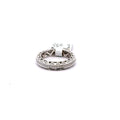 14k White Gold1.85 CT Diamond Ladies Wedding Band, 3.8G, Size 6.75,  S100641