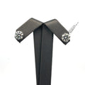 14k White Gold 4.06CT Lab-Grown Diamond Stud Earrings, Friction Back S107962