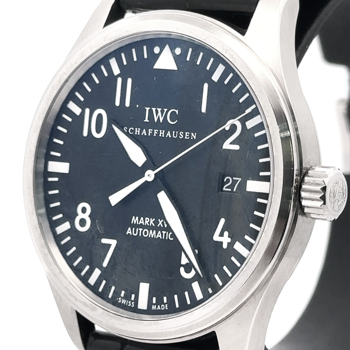 IWC Pilot Classic Mark XVI, 39mm Steel, Black Dial, IW3255.01 - Pre Owned