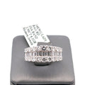 Fancy Ladies 14k White Gold 2.35CT Diamond Band 6.1g Size 7 S16176
