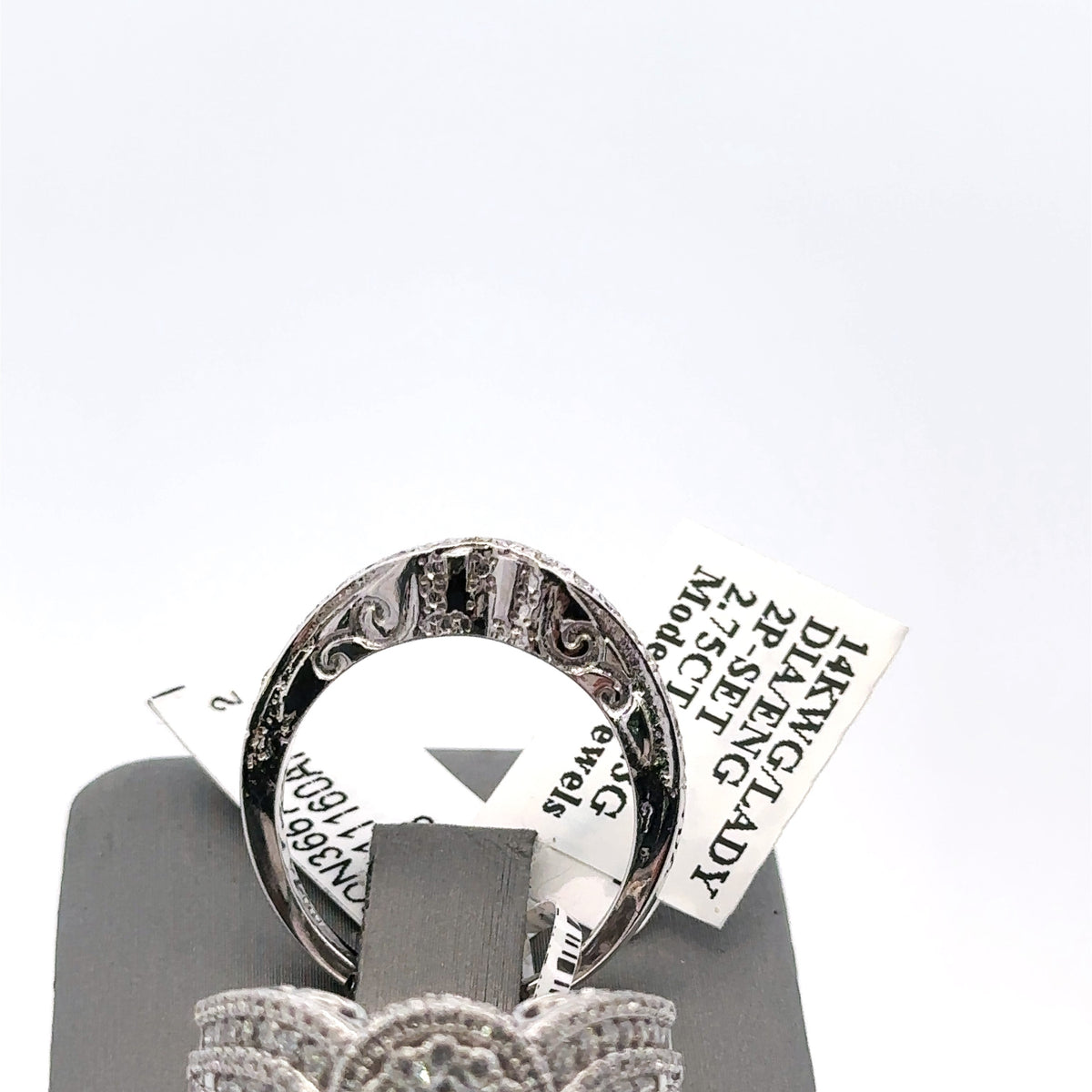 14k White Gold 2.60CT Diamond Engagement Ring Set, Size 7.25, 11.3g S16177
