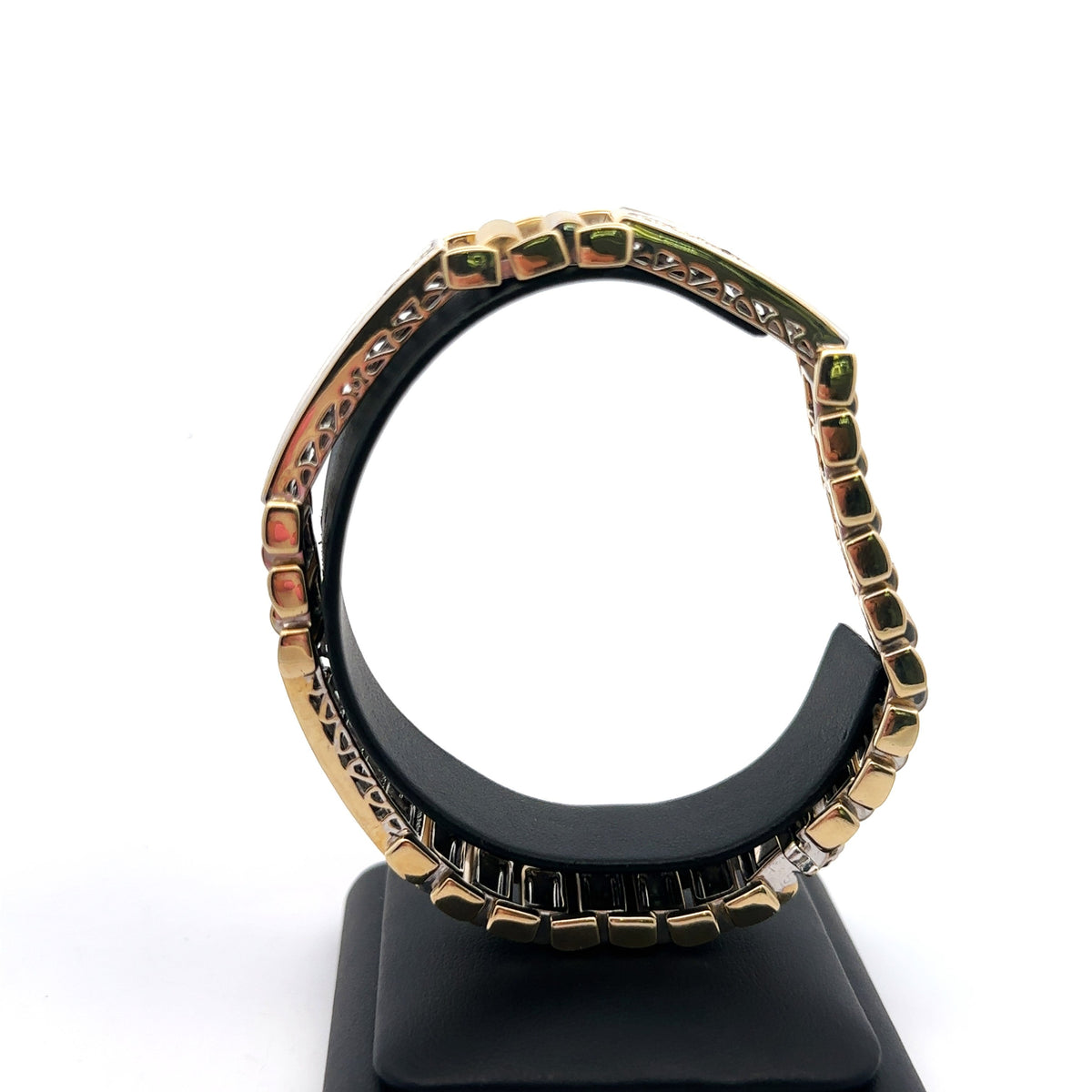 14k Yellow Gold 6.50Ct Men's Diamond Bracelet, 8.5", 58.7g, S107865