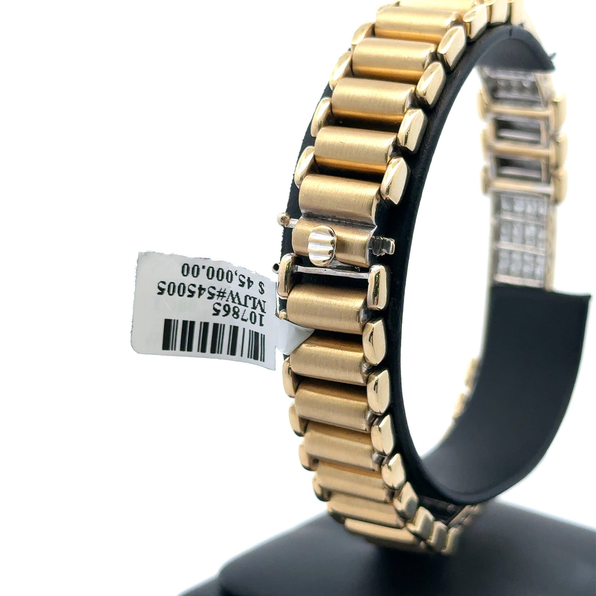 14k Yellow Gold 6.50Ct Men's Diamond Bracelet, 8.5", 58.7g, S107865