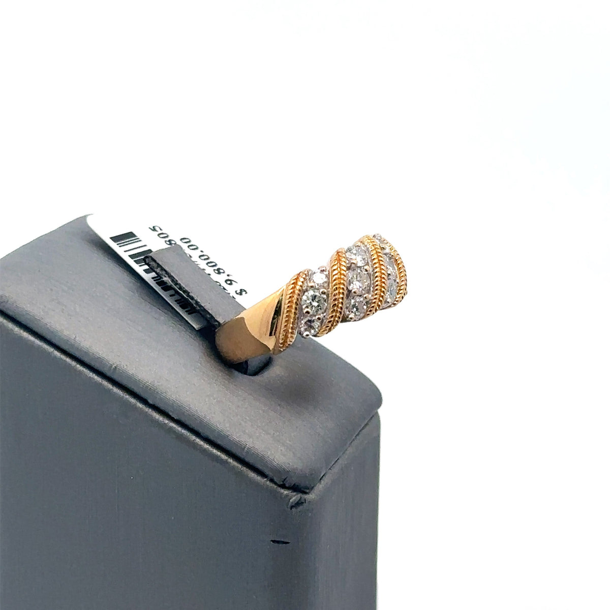 18k Yellow Gold 0.85CT Ladies Diamond Band, 7.1gm Size 6. S108036