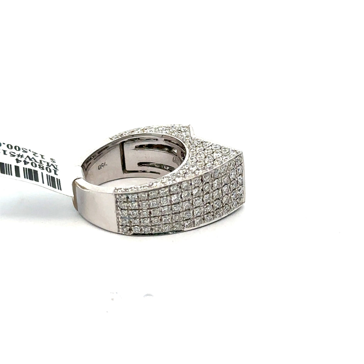 18k White Gold 2.00 CT Amethyst & Diamond Ladies Ring, 12.2gm, S 6.5 S108044