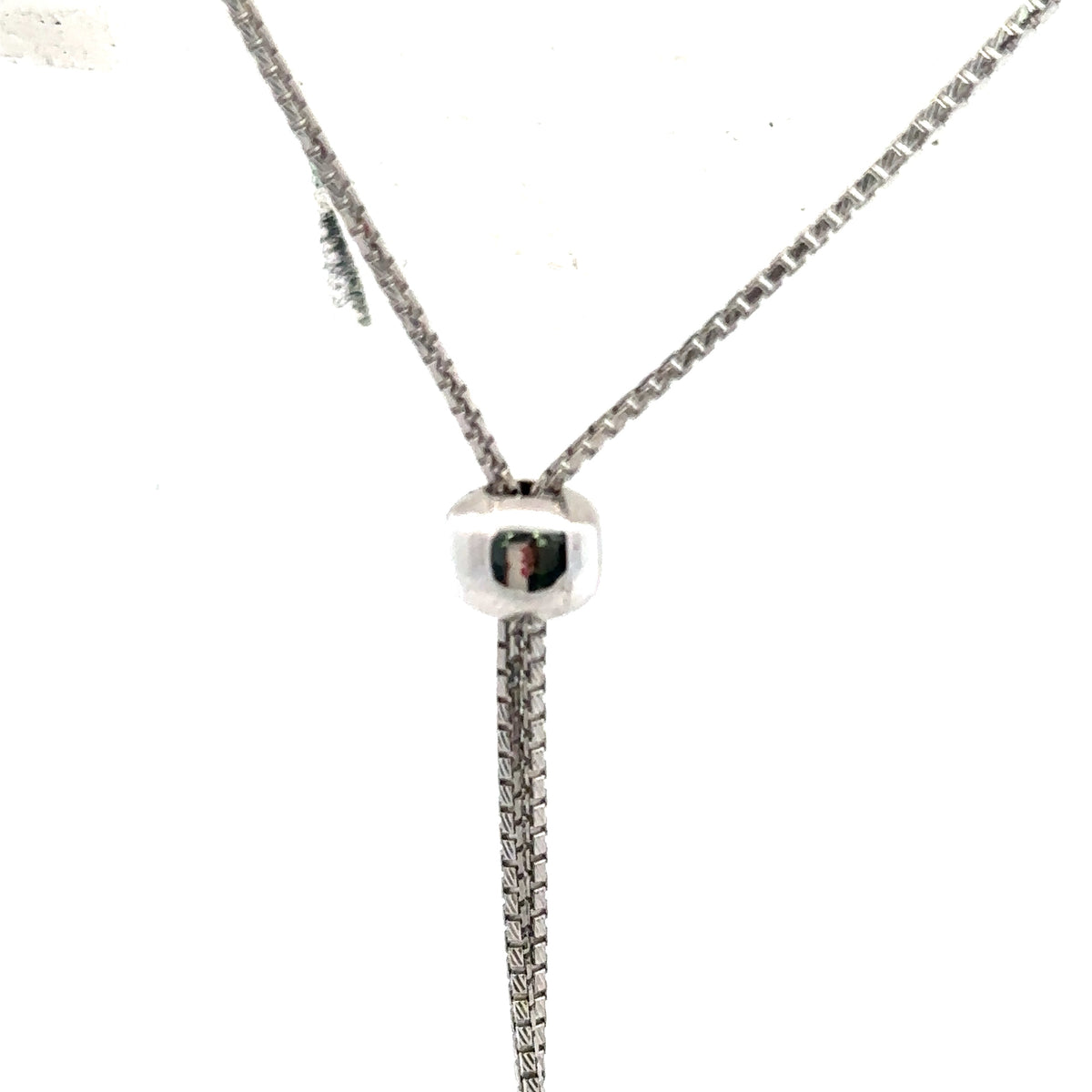 14k White Gold 6.00Ct Diamond Tennis Bolo adjustable Necklace, 27.7g, S108060