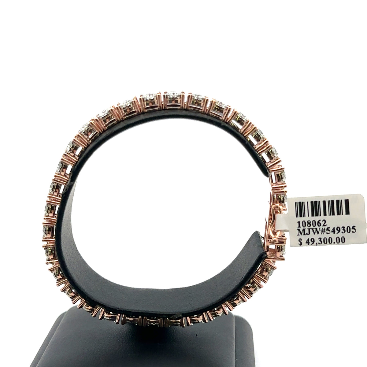 14k Rose Gold 6.75 CT Diamond Tennis Bracelet, 7", 20.9, S108062
