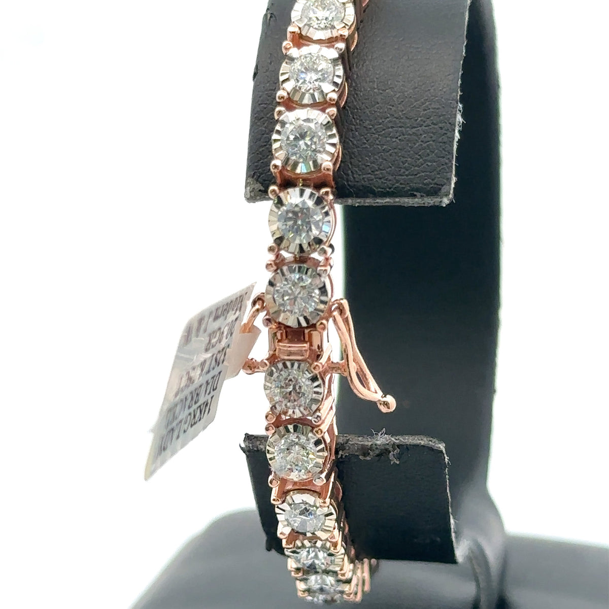 14k Rose Gold 6.75 CT Diamond Tennis Bracelet, 7", 20.9, S108062