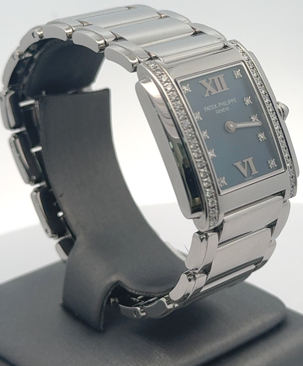 Patek Philippe 20-4 4910/10A Stainless Steel Diamond Dial Ladies Watch S16307
