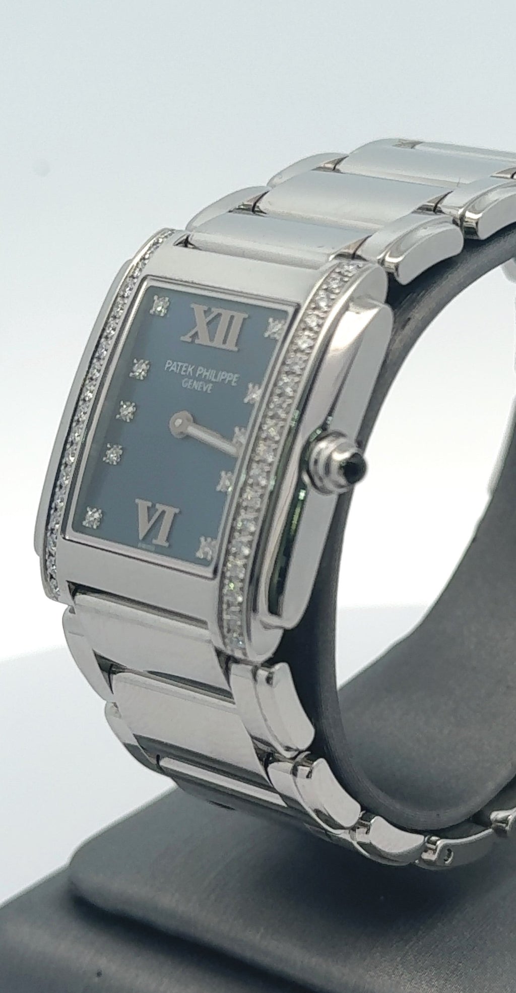 Patek Philippe 20-4 4910/10A Stainless Steel Diamond Dial Ladies Watch S16307
