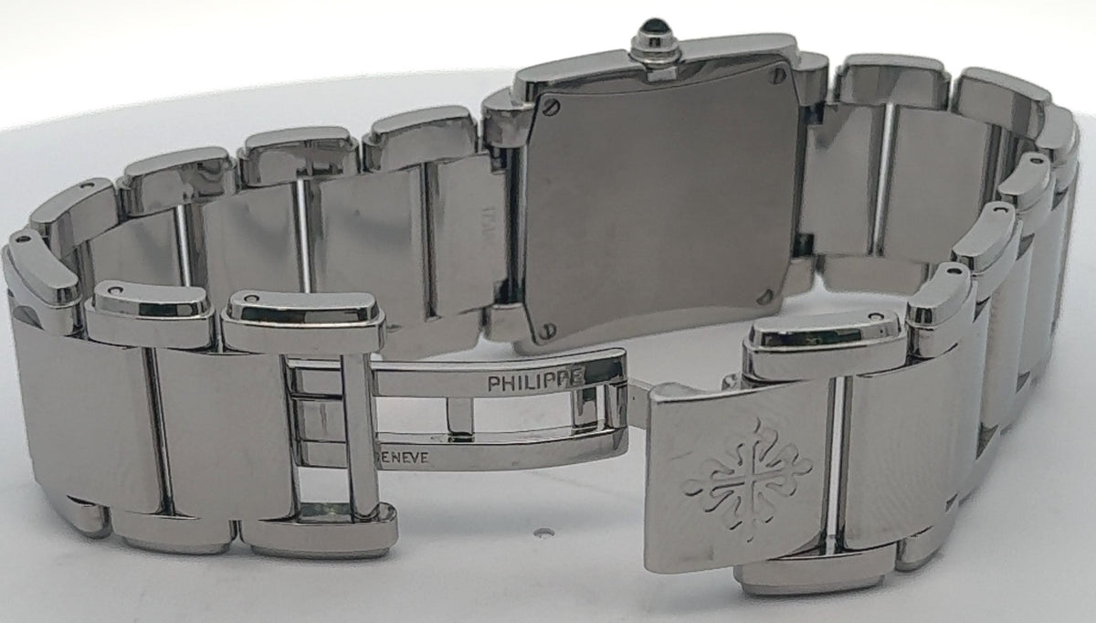 Patek Philippe 20-4 4910/10A Stainless Steel Diamond Dial Ladies Watch S16307