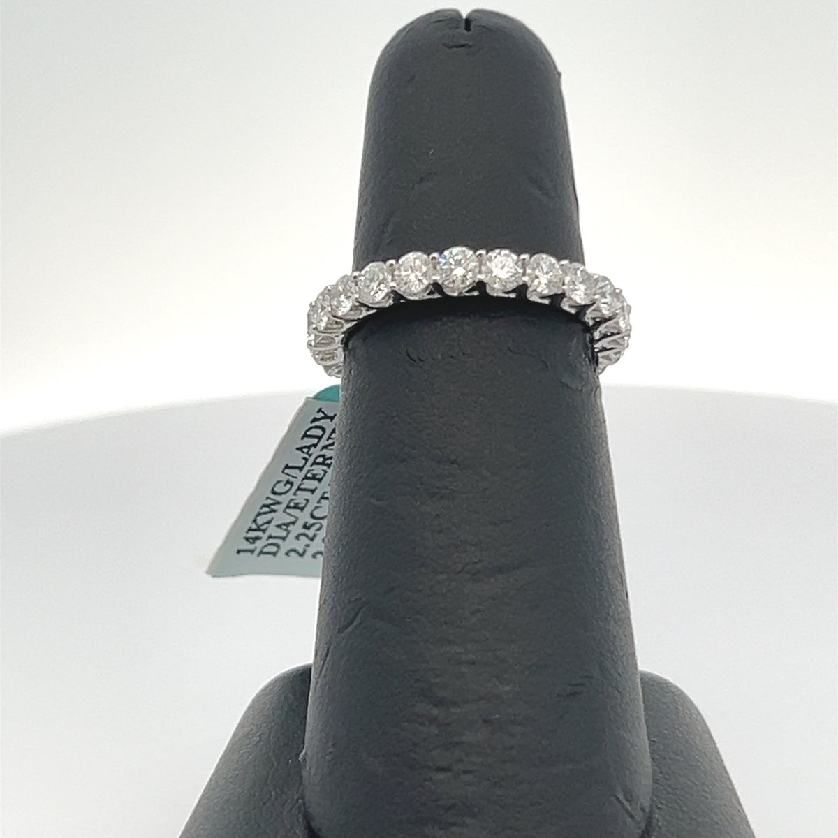 14k White Gold 2.0CT Baguette & Round Diamond Ring, 2.8gm, size 7 S108152