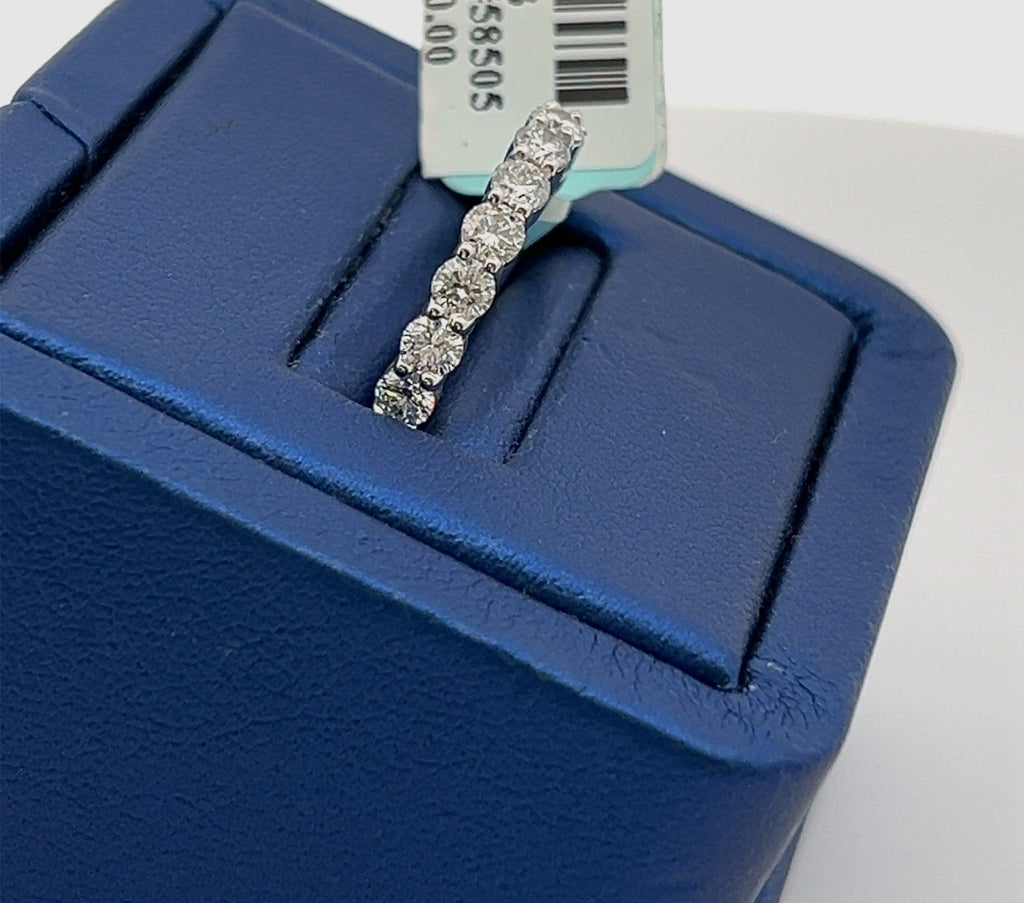 14k White Gold 1.0CT Baguette & Round Diamond Ring, 2.7gm, size 7 S108153