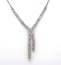 14k White Gold 1.50 CT Diamond Fancy Ladies Necklace, S14634