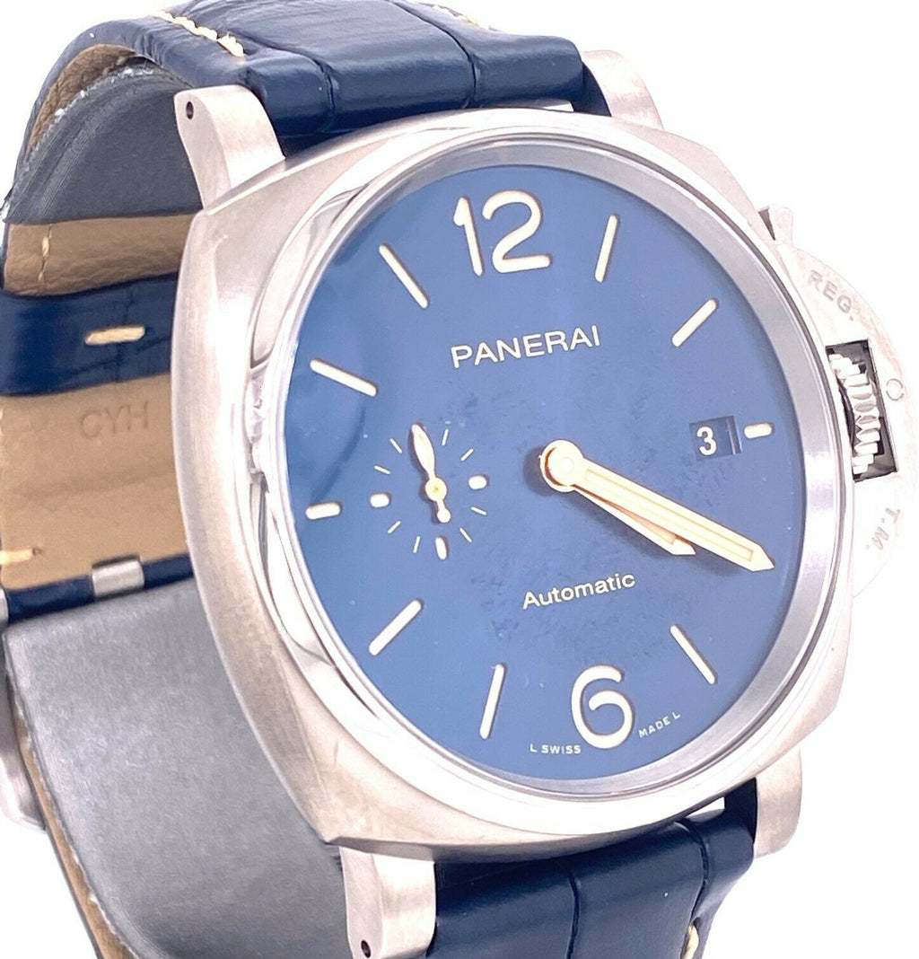 Panerai LUMINOR DUE Blue Dial Titanium 42mm PAM927
