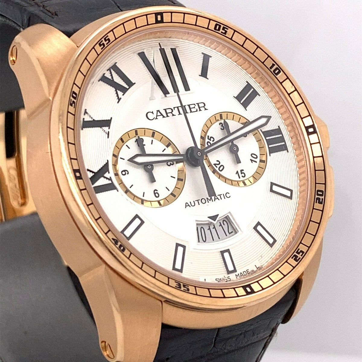 Cartier Calibre de Cartier Chronograph 18k Rose Gold