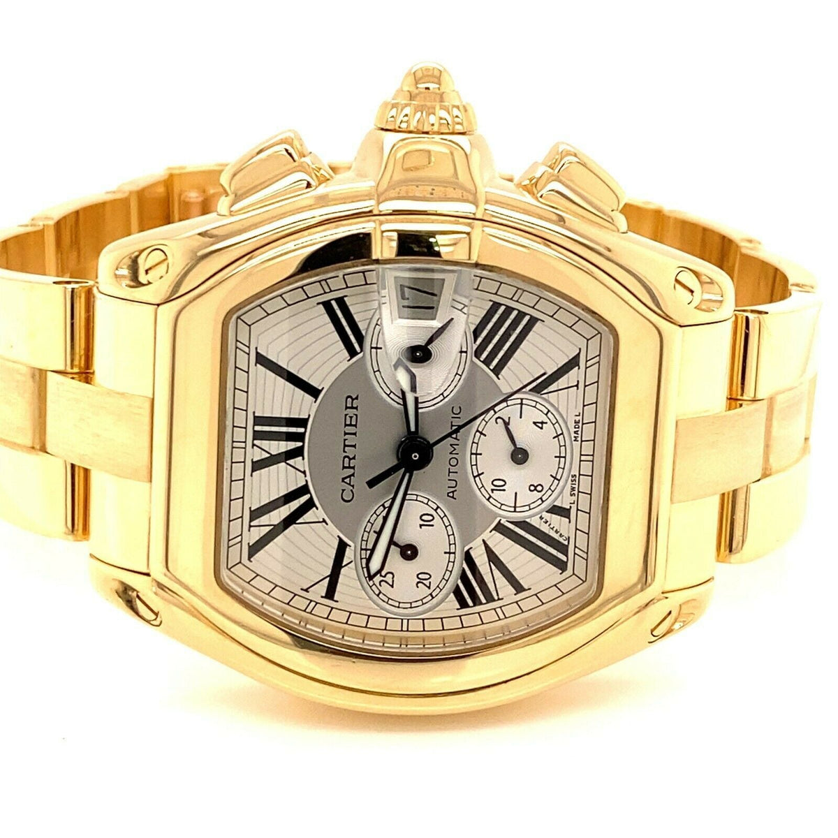 Cartier Roadster Chronograph XL 18k Yellow Gold